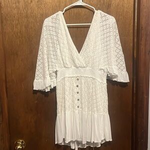 Bib! Lace Tunic or Summer Dress/ Swimsuit Cover up